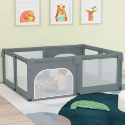 vidaXL Parc pour bébé avec 2 portes Tissu Oxford