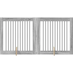 vidaXL Parc pour chien 2 pcs 100 x 100 cm Acier galvanisé