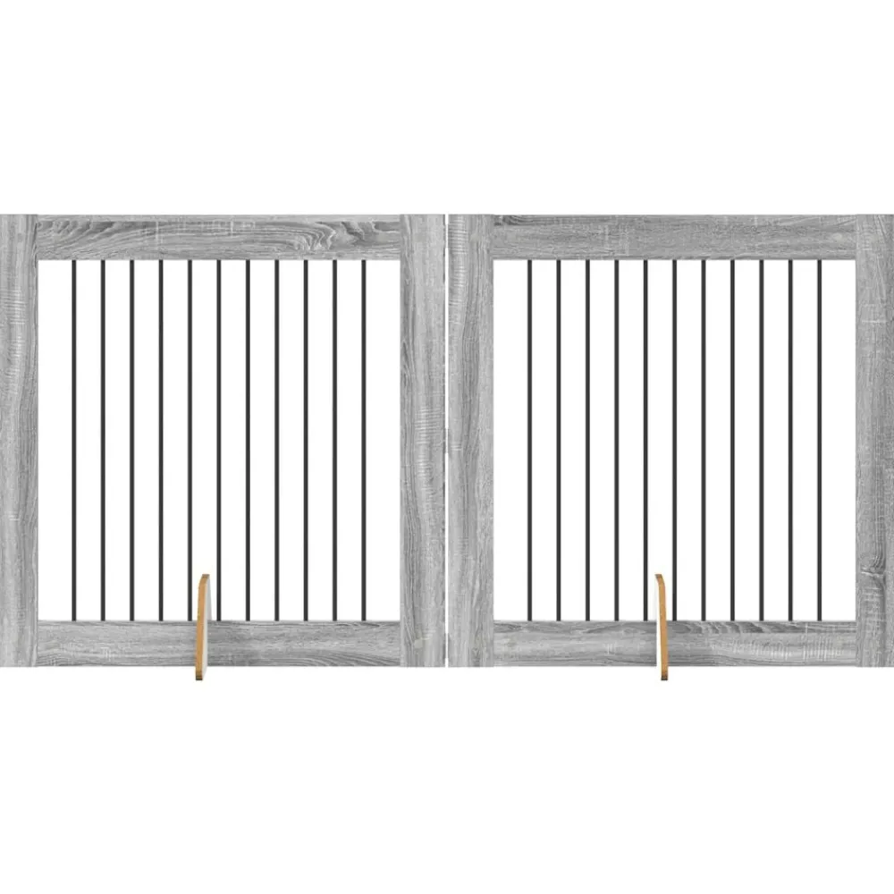 vidaXL Parc pour chien 2 pcs 100 x 100 cm Acier galvanisé