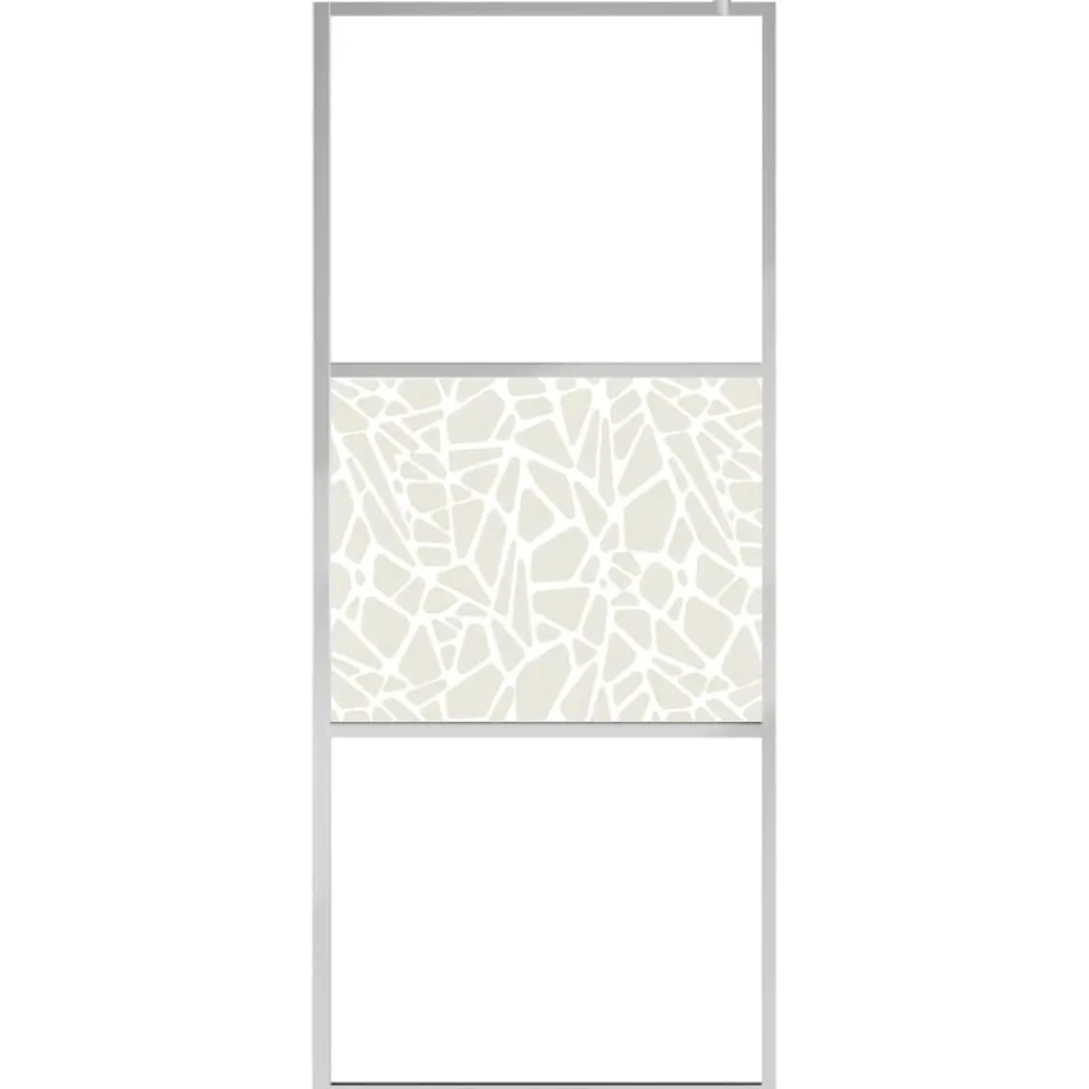 vidaXL Paroi de douche à l'italienne à verre ESG pierre 80x195 cm