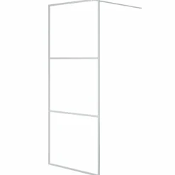 Plomberie-vidaXL Paroi de douche é 80x195 cm Verre ESG transparent Argent