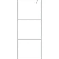 Plomberie-vidaXL Paroi de douche é 80x195 cm Verre ESG transparent Argent