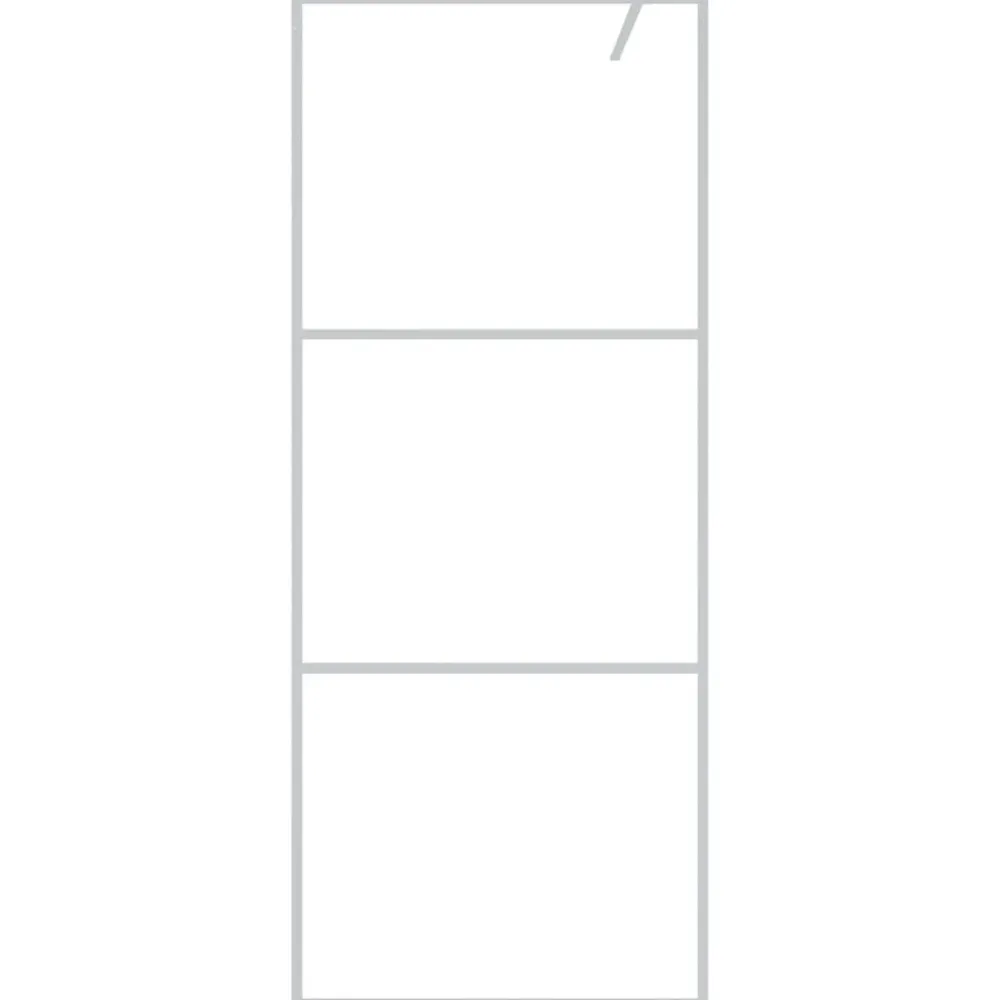 Plomberie-vidaXL Paroi de douche é 80x195 cm Verre ESG transparent Argent