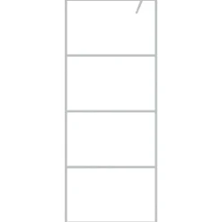 Plomberie-vidaXL Paroi de douche é 80x195 cm Verre ESG transparent Argent