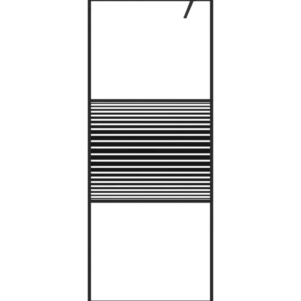 vidaXL Paroi de douche 80x195 cm Verre ESG transparent