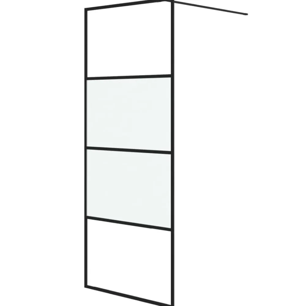 vidaXL Paroi de douche 80x195 cm Verre ESG demi-dépoli