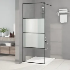 vidaXL Paroi de douche 80x195 cm Verre ESG demi-dépoli
