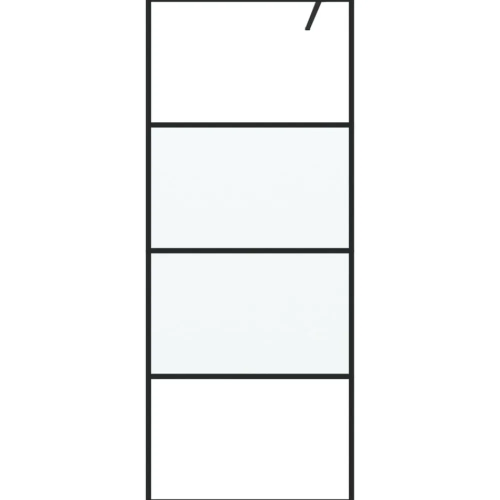 vidaXL Paroi de douche 80x195 cm Verre ESG demi-dépoli
