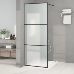 vidaXL Paroi de douche 80x195 cm Verre ESG dépoli