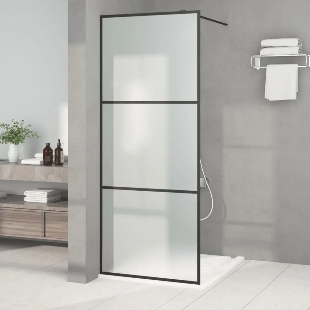 vidaXL Paroi de douche 80x195 cm Verre ESG dépoli