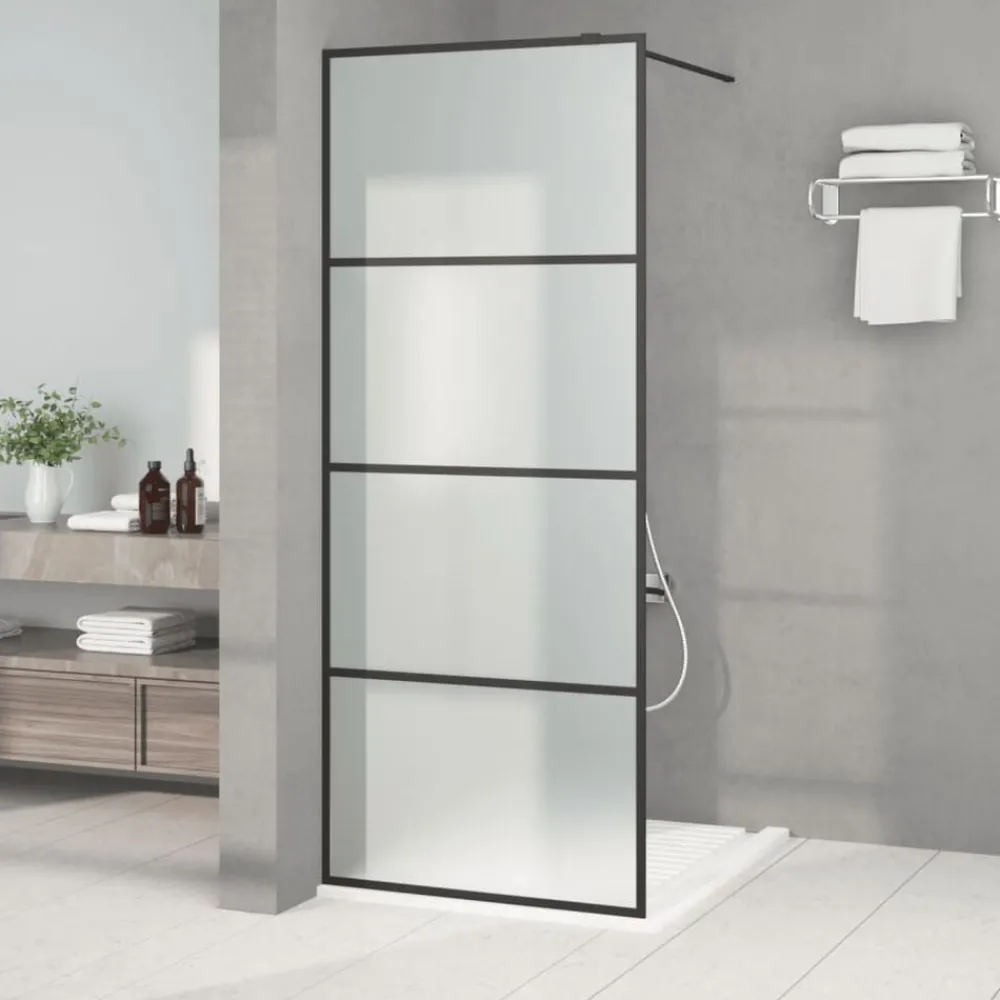 vidaXL Paroi de douche 80x195 cm Verre ESG dépoli