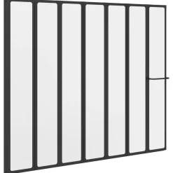 Plomberie-vidaXL Paroi de douche Noir 168 x 140 cm Aluminium