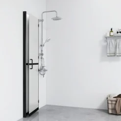 vidaXL Paroi de douche pliable Verre ESG dépoli 70x190 cm