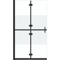 vidaXL Paroi de douche pliable Verre ESG demi-dépoli 70x190 cm