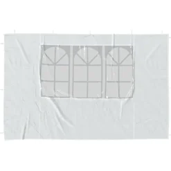 vidaXL Paroi de tente de réception 2 pcs avec fenêtre PE