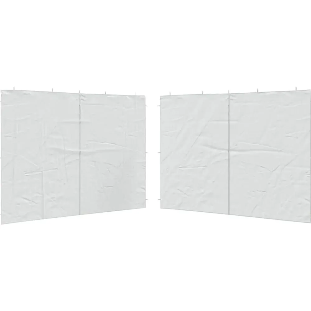 vidaXL Parois de tente de réception 2 pcs et fermeture éclair PE