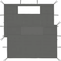 vidaXL Parois latérales de belvédère avec fenêtres 2 pcs