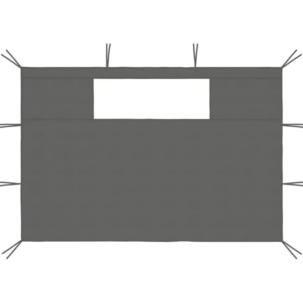 vidaXL Parois latérales de belvédère avec fenêtres 2 pcs