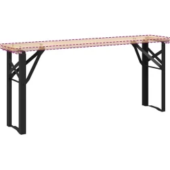 Accessoires Pour Fauteuils-vidaXL Pattes de Banc à Bière Noir Acier enduit de poudre