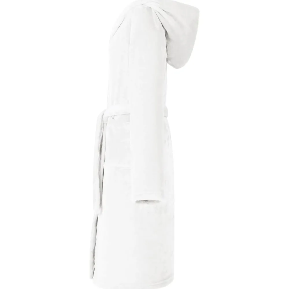 Vêtements & Accessoires-vidaXL Peignoir avec capuche s Flanelle Blanc