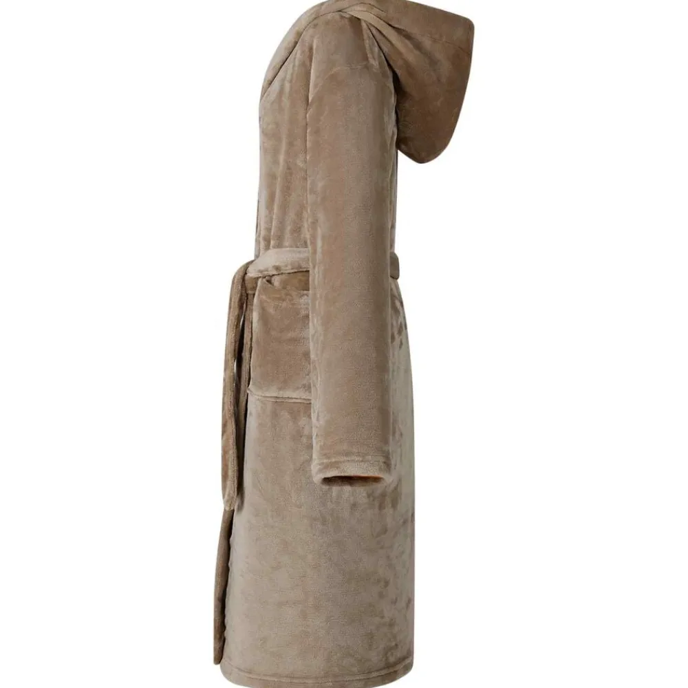 vidaXL Peignoir avec capuche s Flanelle