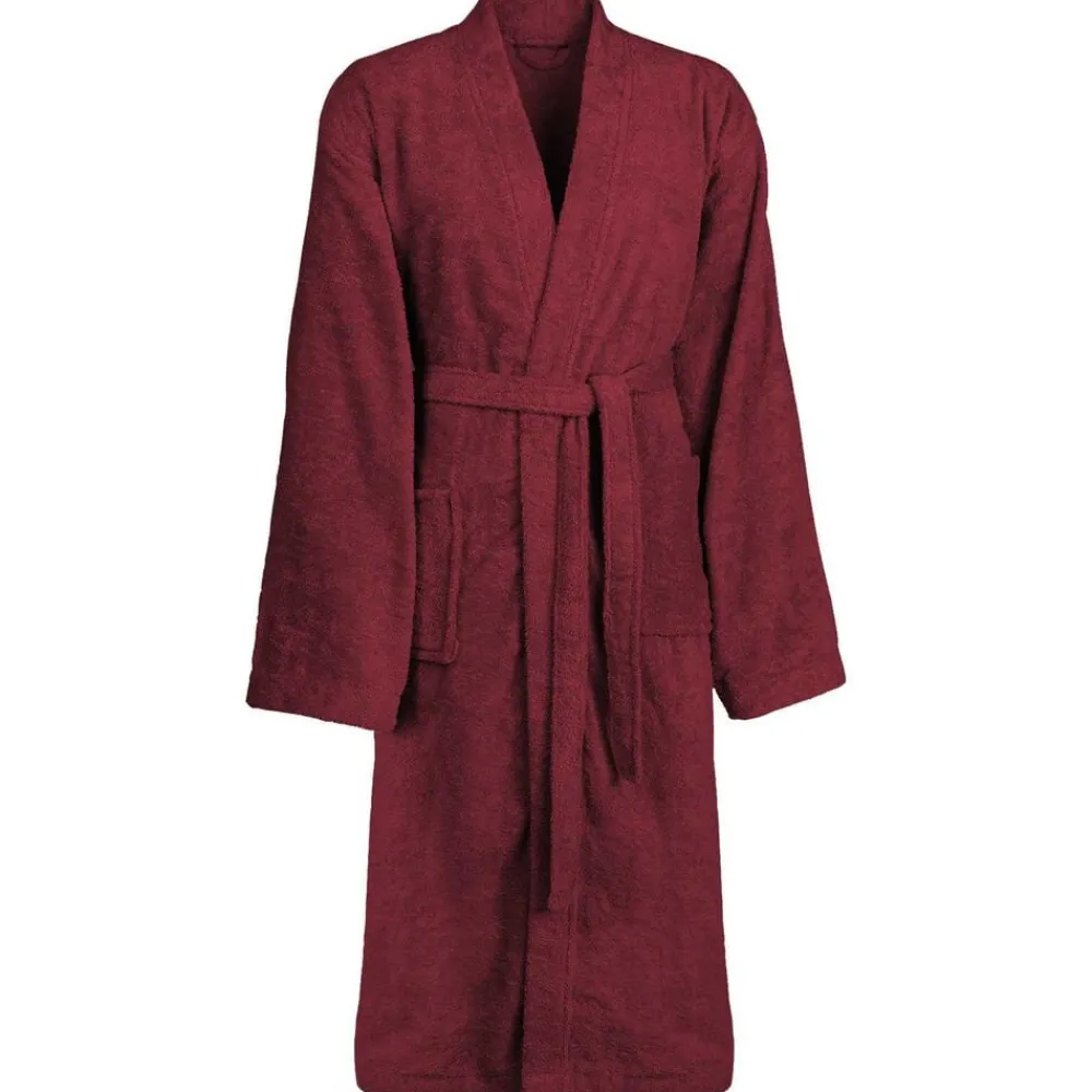Vêtements & Accessoires-vidaXL Peignoir KINN Rouge S Coton Bordeaux