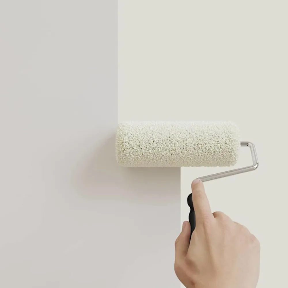 Consommables De Construction-vidaXL Peinture murale Marron 2,5 L Impression murale Crème