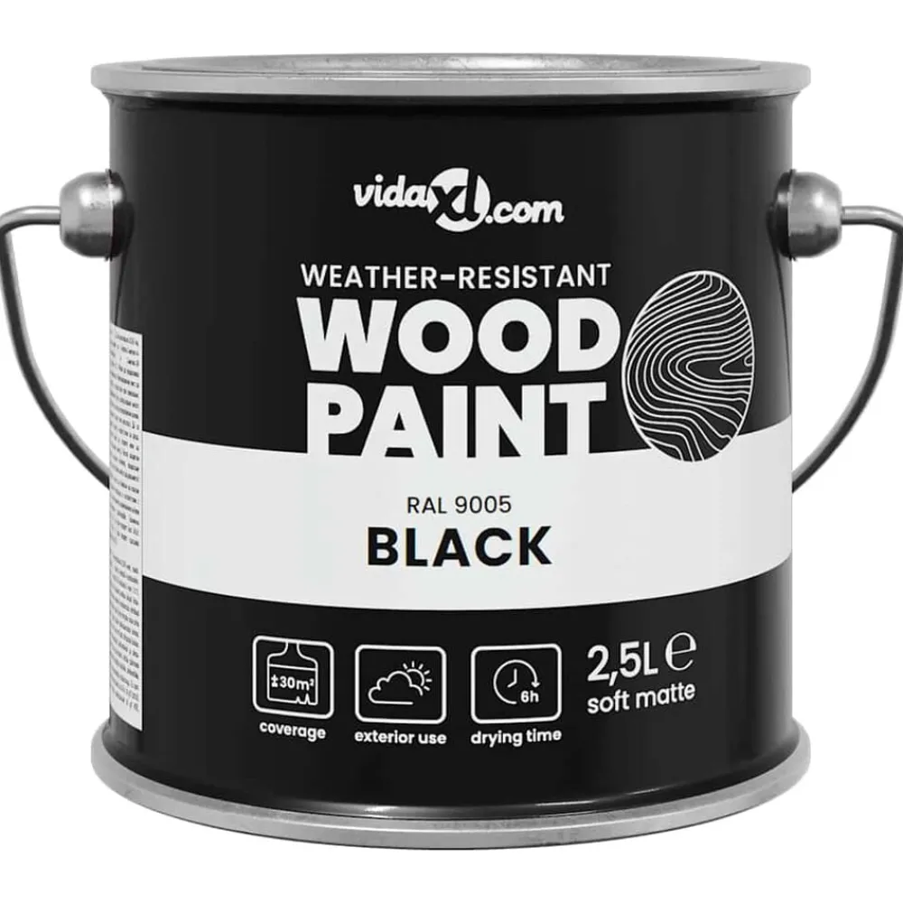 vidaXL Peinture pour bois 2,5 L Impression murale