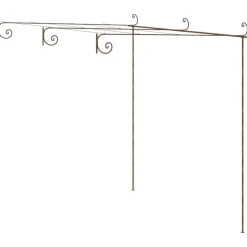 Pelouses & Jardins-vidaXL Pergola de jardin Marron antique 3x3x2,5 m Fer