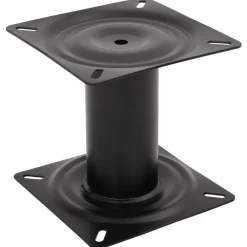 vidaXL Piédestal de siège de bateau noir 18 cm acier