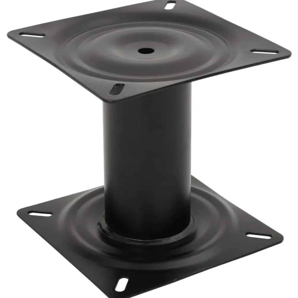 vidaXL Piédestal de siège de bateau noir 18 cm acier