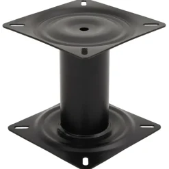 vidaXL Piédestal de siège de bateau noir 18 cm acier