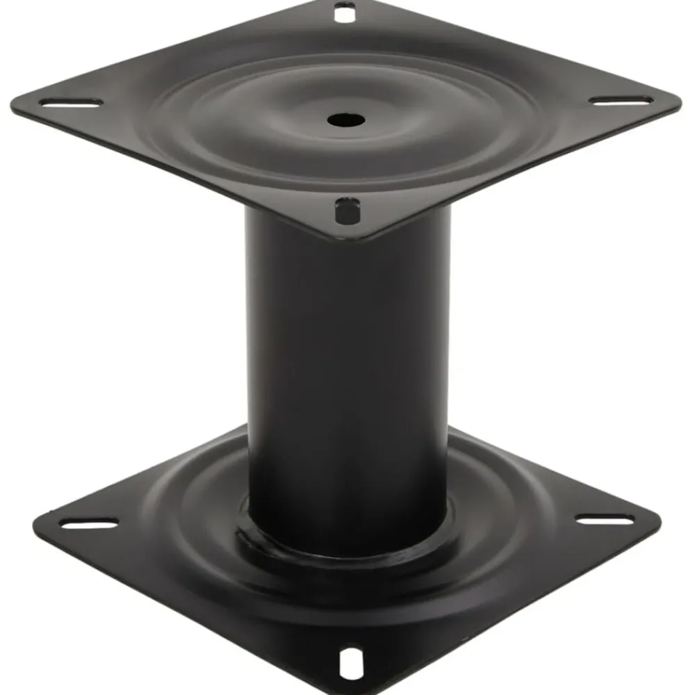 vidaXL Piédestal de siège de bateau noir 18 cm acier