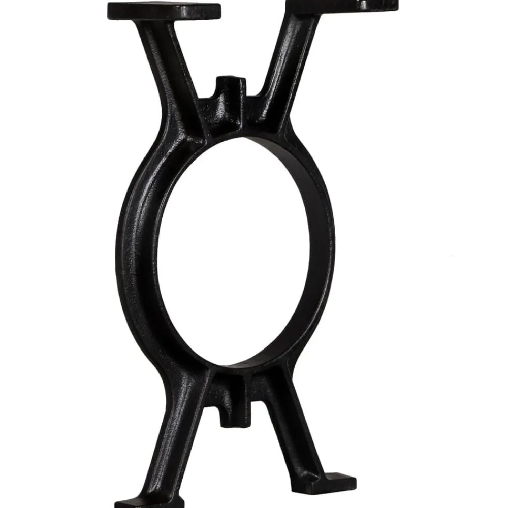 vidaXL Pied de banc 2 pcs Cadre en O Fonte