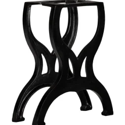 Accessoires Pour Tables-vidaXL Pied de banc 2 pcs Cadre en X Fonte