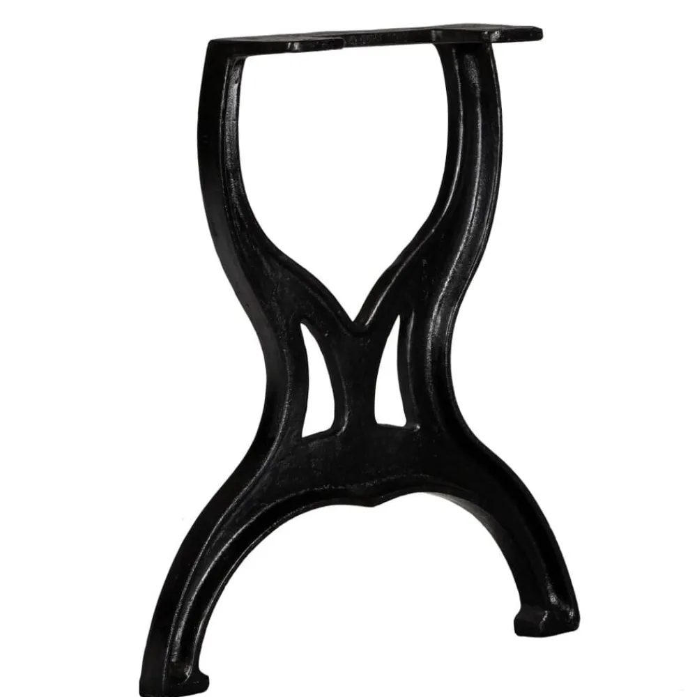 Accessoires Pour Tables-vidaXL Pied de banc 2 pcs Cadre en X Fonte