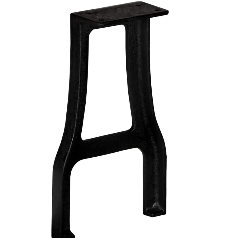 vidaXL Pied de banc 2 pcs Cadre en A Fonte