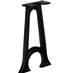 Accessoires Pour Tables-vidaXL Pied de banc 2 pcs Base voûtée Cadre en A Fonte