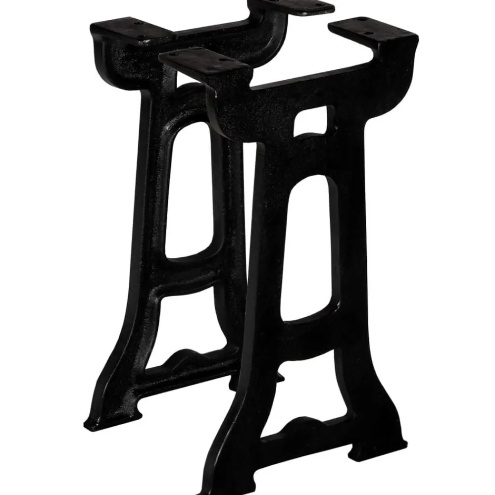 Accessoires Pour Tables-vidaXL Pied de banc 2 pcs Cadre en Y Fonte