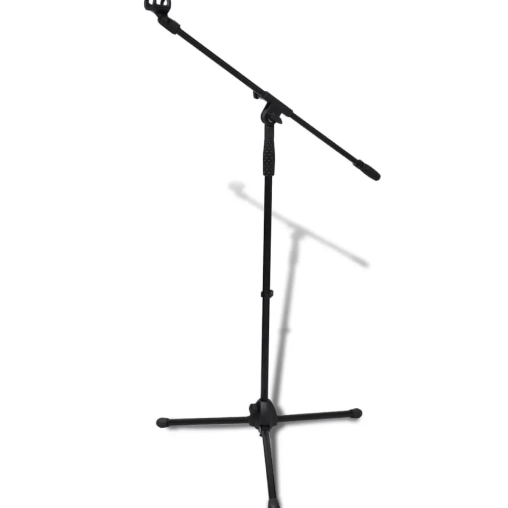Arts & Loisirs-vidaXL Pied de microphone réglable en hauteur et pliable