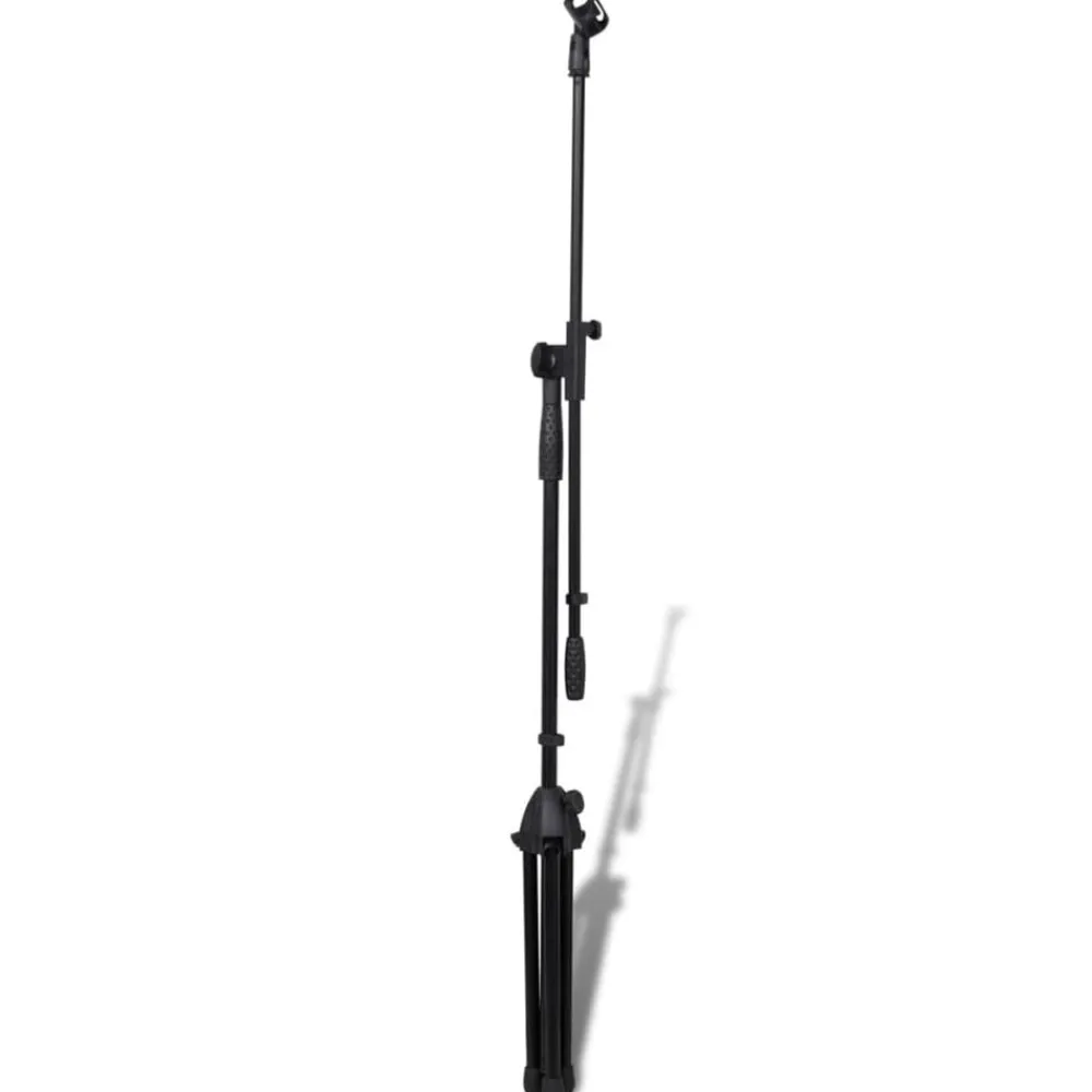 Arts & Loisirs-vidaXL Pied de microphone réglable en hauteur et pliable