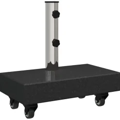 Pelouses & Jardins-vidaXL Pied de parasol 45 x 25 x 45 cm Granite Noir