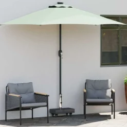 Pelouses & Jardins-vidaXL Pied de parasol 45 x 25 x 45 cm Granite Noir