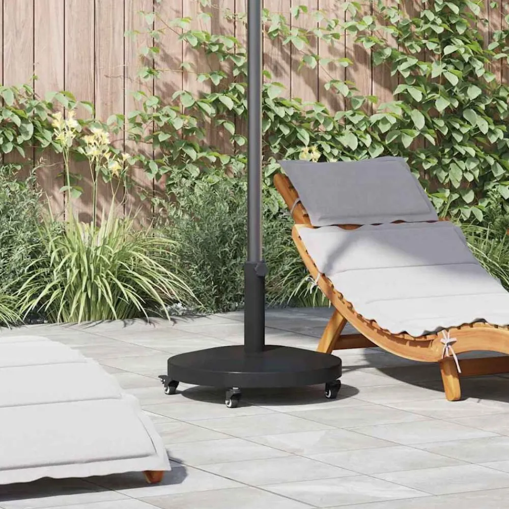 Pelouses & Jardins-vidaXL Pied de parasol 48 x 48 x 32 cm Noir