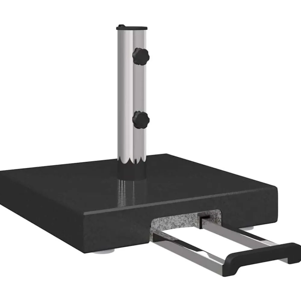 Pelouses & Jardins-vidaXL Pied de parasol 41 x 41 x 37 cm Granite Noir