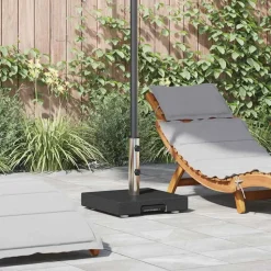 Pelouses & Jardins-vidaXL Pied de parasol 41 x 41 x 37 cm Granite Noir