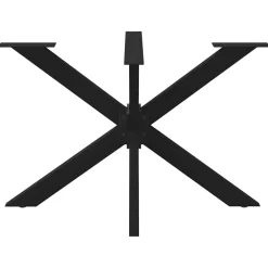 Accessoires Pour Tables-vidaXL Pied de table à manger en forme d'araignée, , 120 x 68 x (72-73) cm, acier Noir