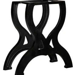 vidaXL Pied de table basse 2 pcs Cadre en X Fonte