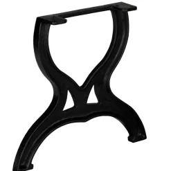 vidaXL Pied de table basse 2 pcs Cadre en X Fonte
