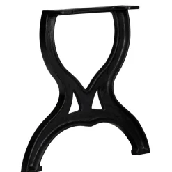 vidaXL Pied de table basse 2 pcs Cadre en X Fonte